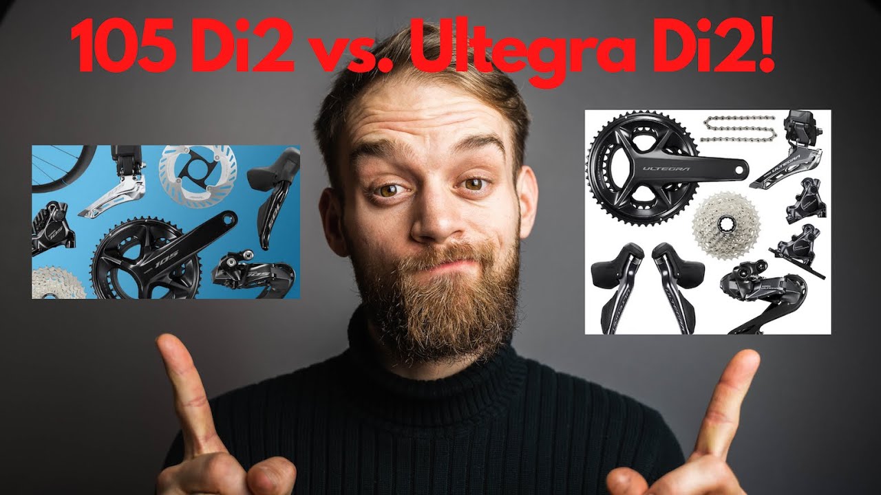 Сравнение Shimano 105 Di2 и Shimano 12 Speed ​​Ultegra Di2!