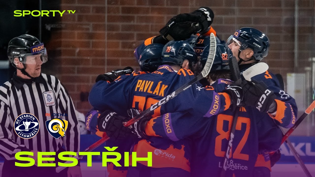 HC Stadion Litoměřice vs. RI OKNA Berani Zlín 3:2 | Maxa liga | 13. kolo | SESTŘIH