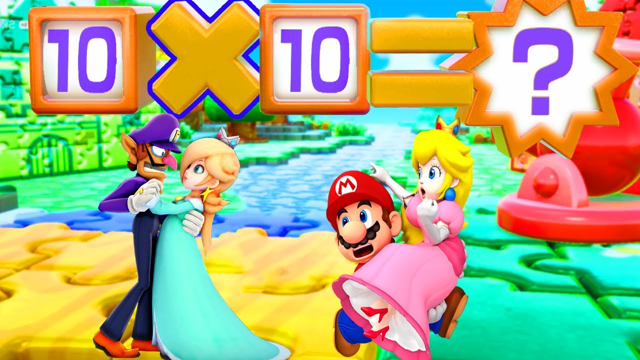 Super Mario Party - Couple Battle: Rosalina and Waluigi Vs Peach and Mario