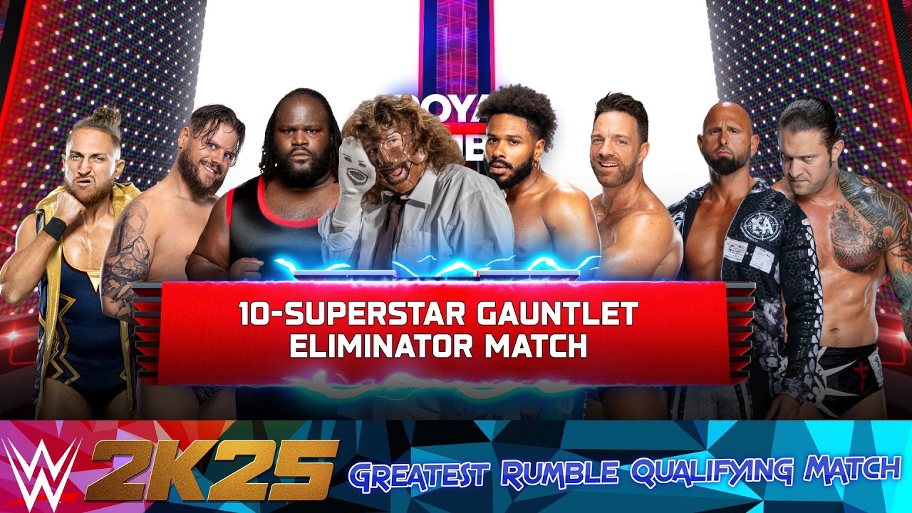 WWE 2k25 -  Man's Greatest Royal Rumble Ever - Qualifying Match 26