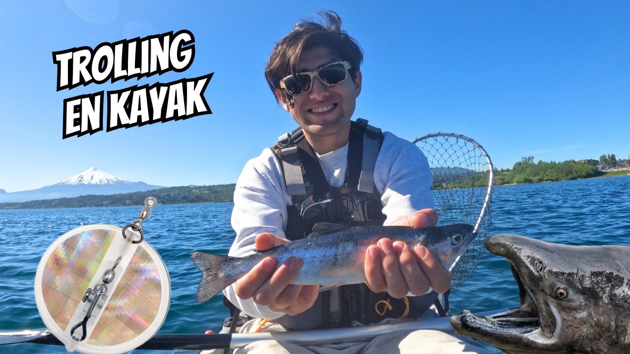 Te enseño a pesca con paraban en kayak + armada para chinook