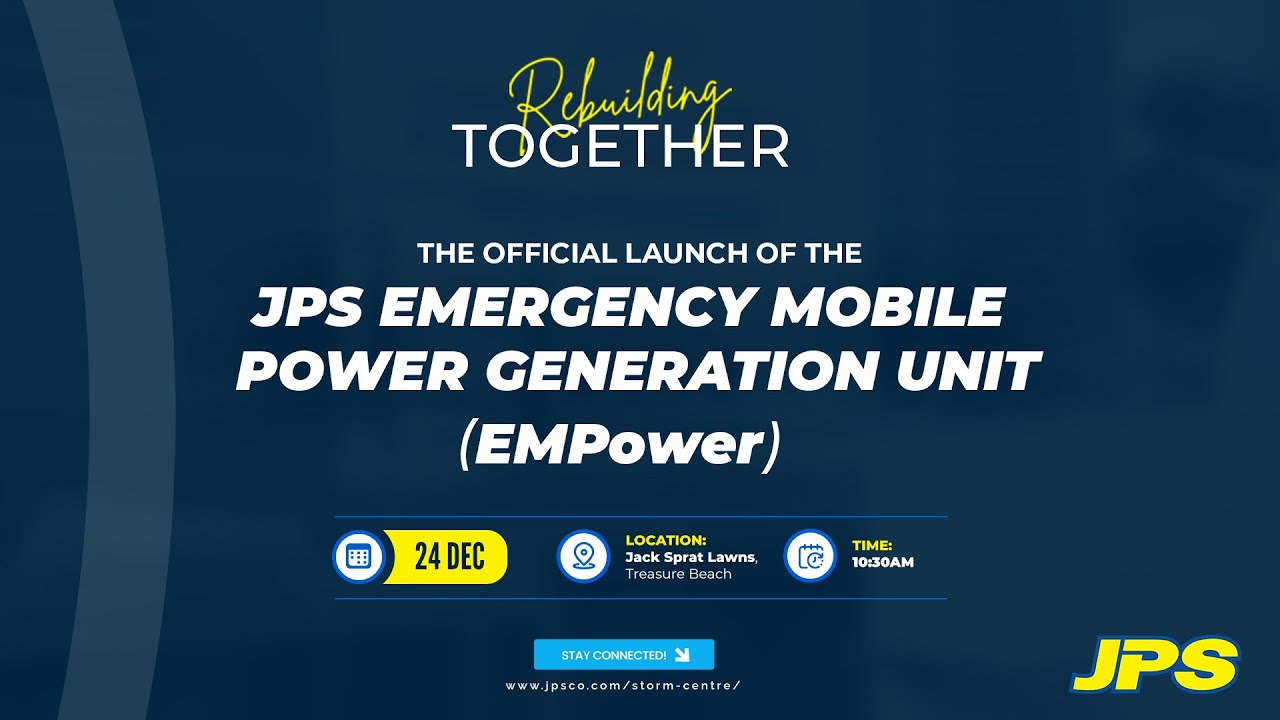 The Official Launch of the JPS Emergency Mobile Power Generation Unit