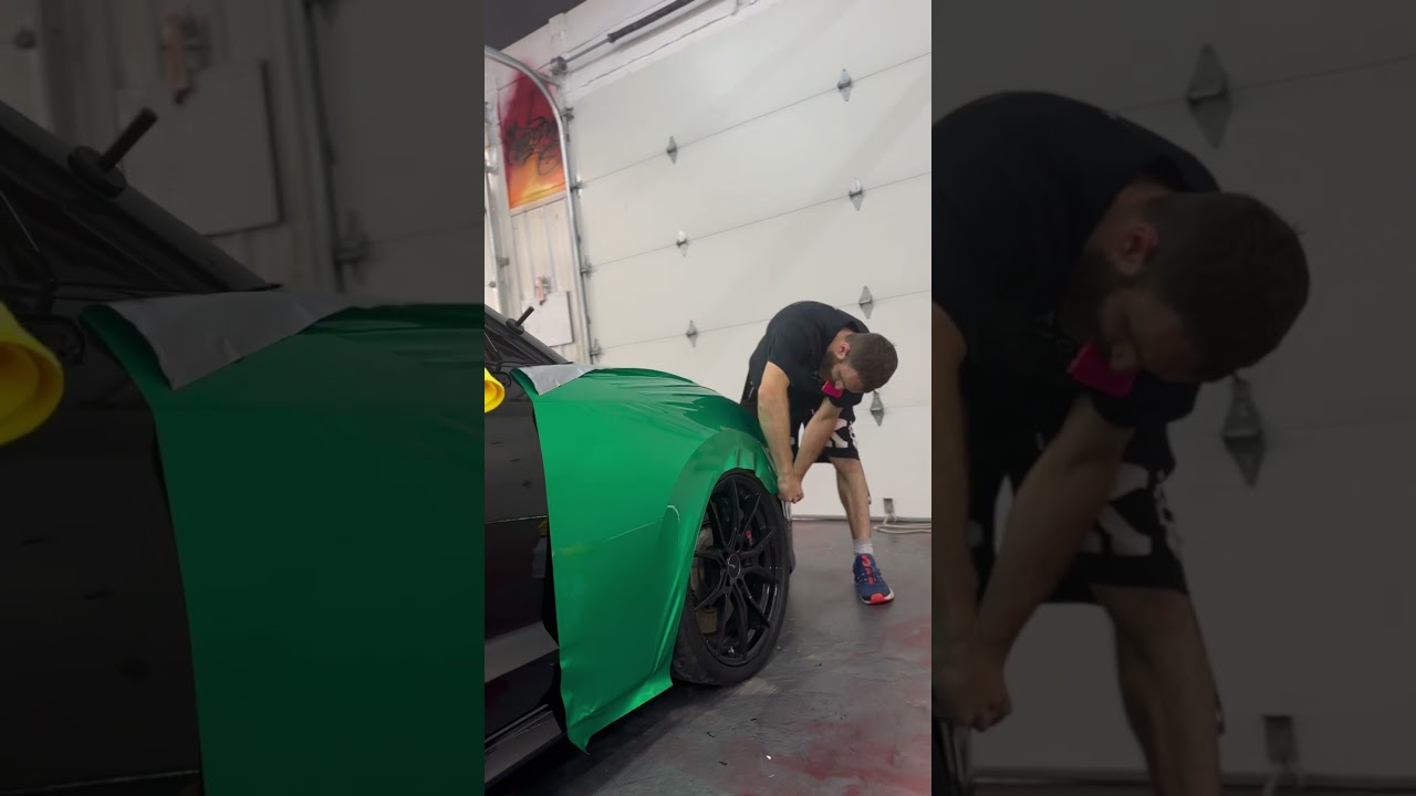 @autocore613 Audi RS3 wrapped in Gloss Green Envy💚