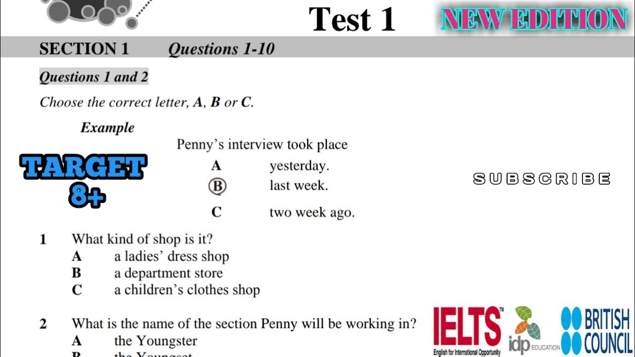 Ielts Listening Penny's Interview took place 2021 || Special Edition || With Answers
