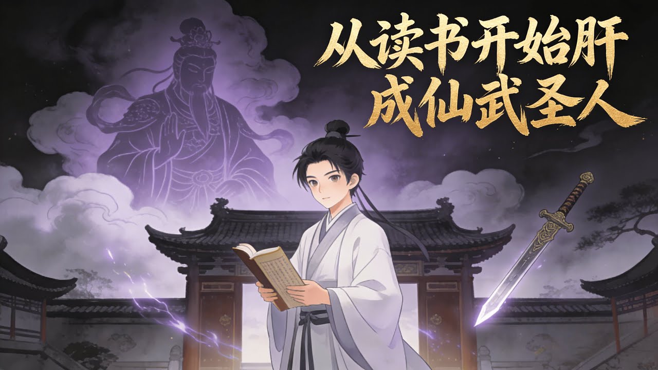 💥壹口氣看完【從讀書開始肝成仙武聖人】EP1-299，王朝動蕩，妖魔環伺，異族窺伺。穿越成受辱庶子的楚銘，憑讀書、兵法、虎莽勁步步掘起，終踏碎虛空，欲借仙武聖法，證長生大道。