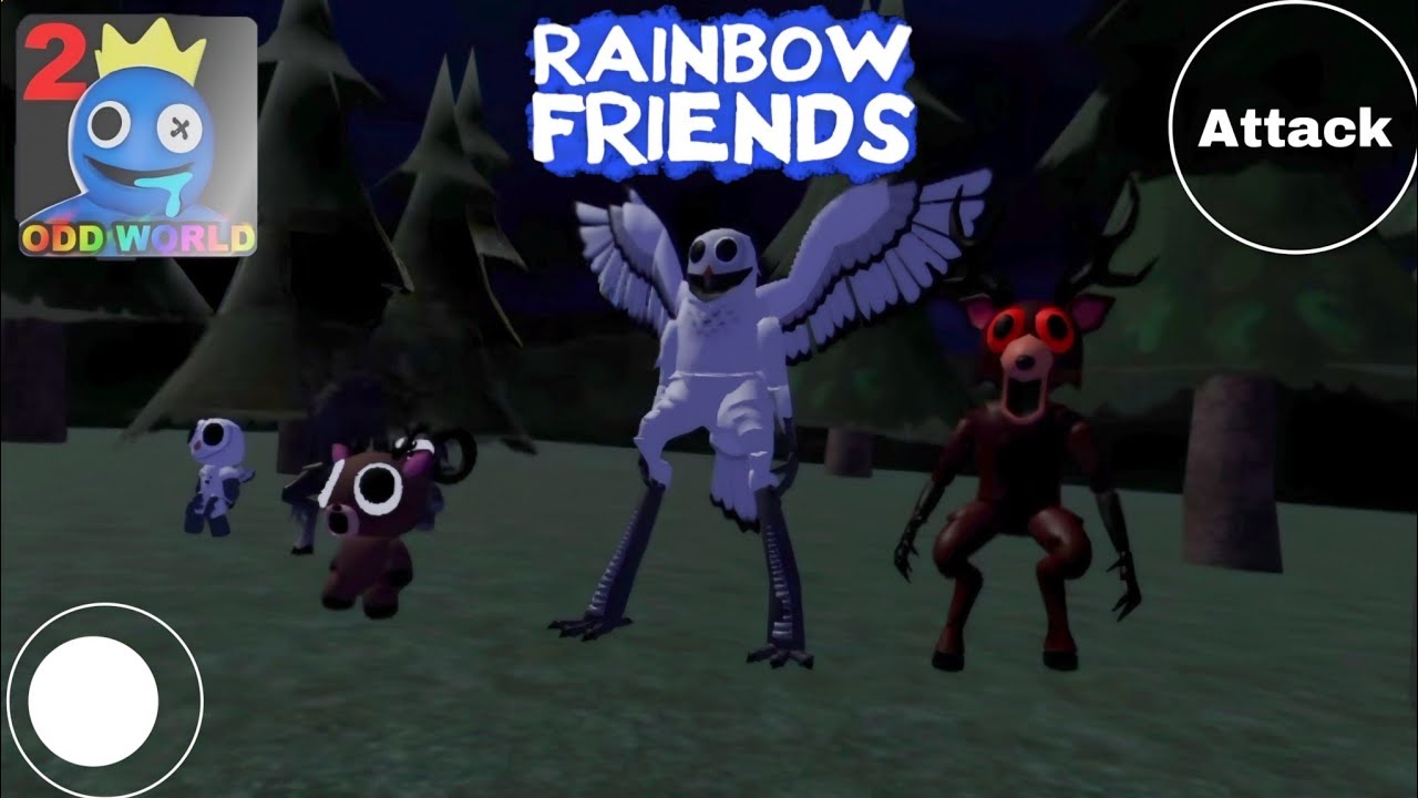Roblox : Rainbow Friends Playing As Ram, Deer, Owl Walkthrough Full Gameplay In Rainbow Friends - 2