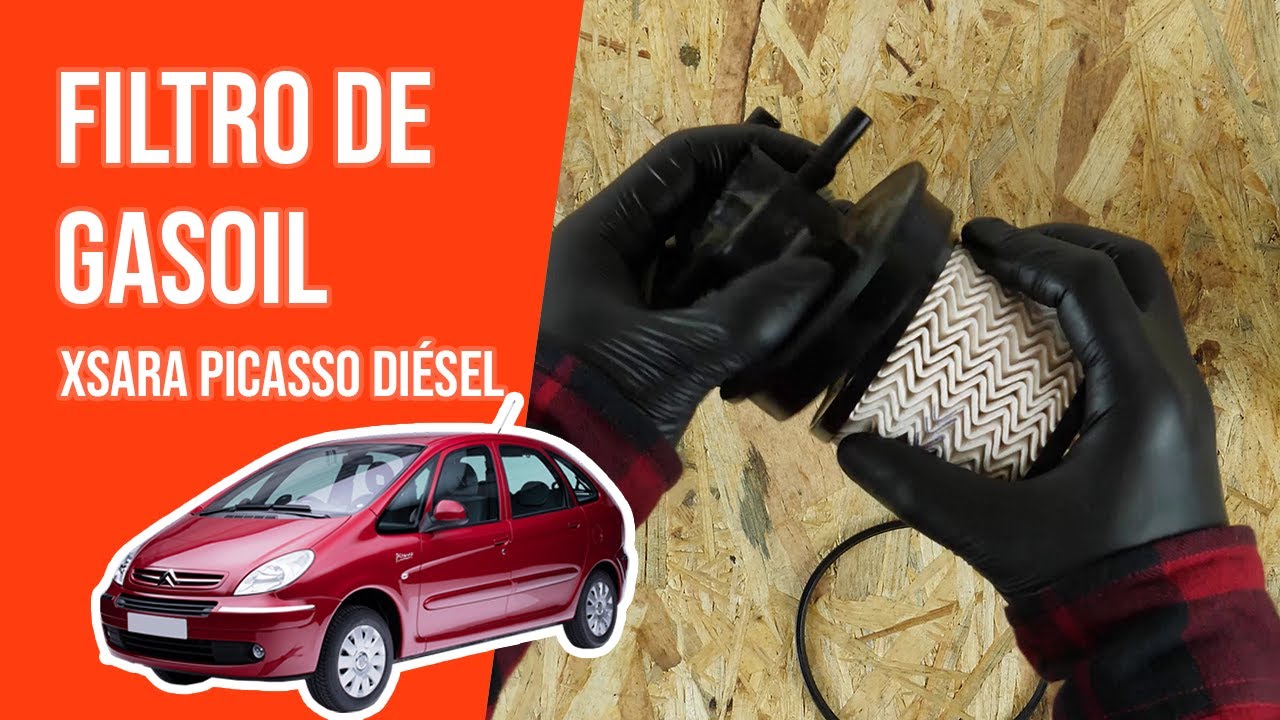 Cómo cambiar el filtro de gasoil XSARA PICASSO 2.0 HDI ⛽