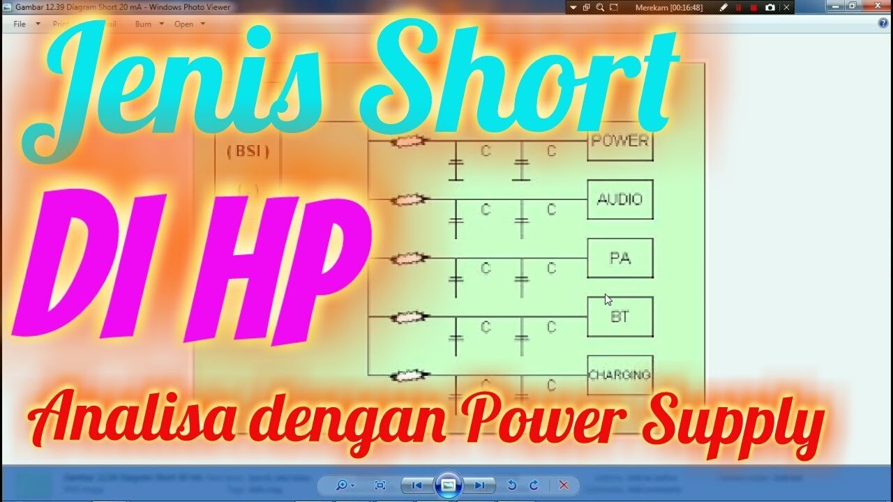 Jenis Short di HP dan Analisa dengan Power Supply