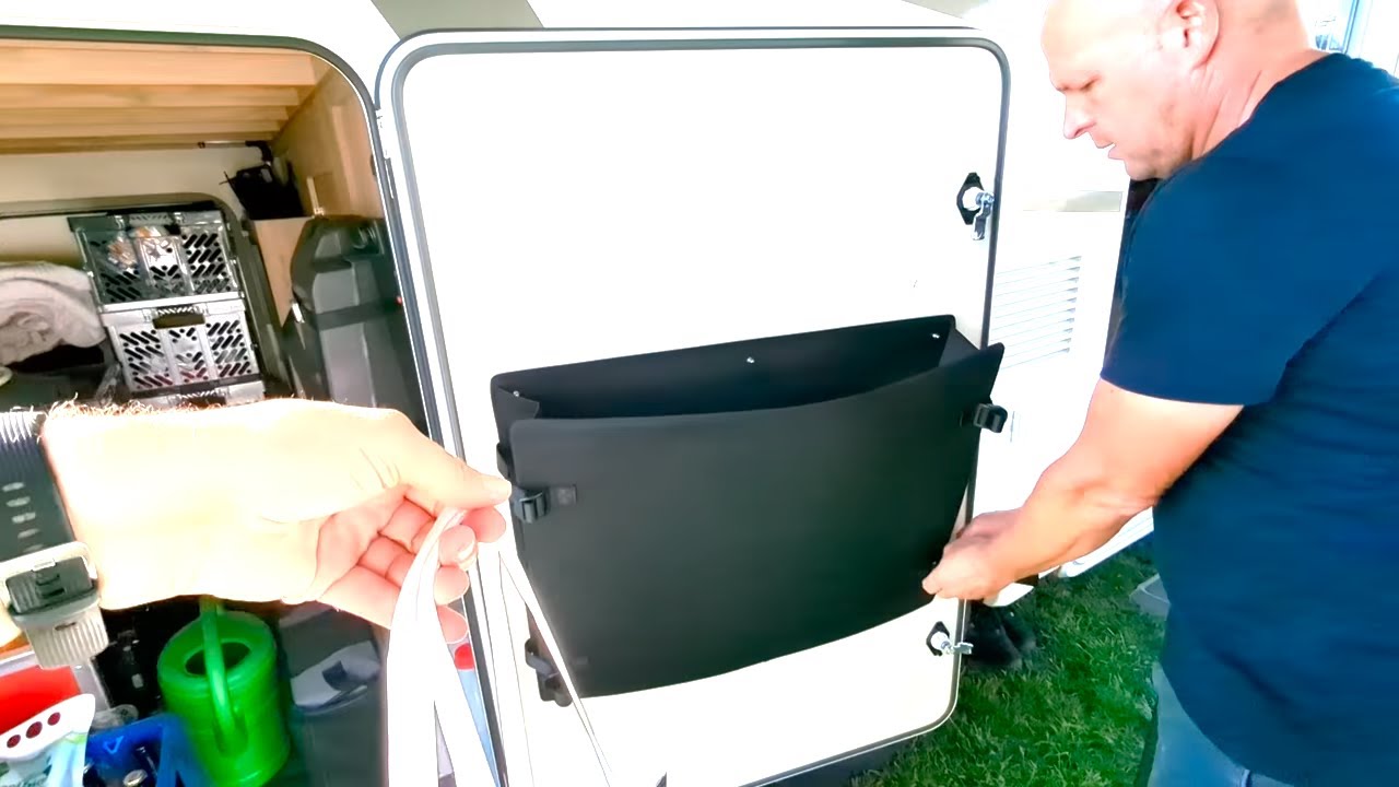 Flexible Stauraumlösung ohne Bohren für alle Camper. | Die Heckbags von Airtune. | #airtune