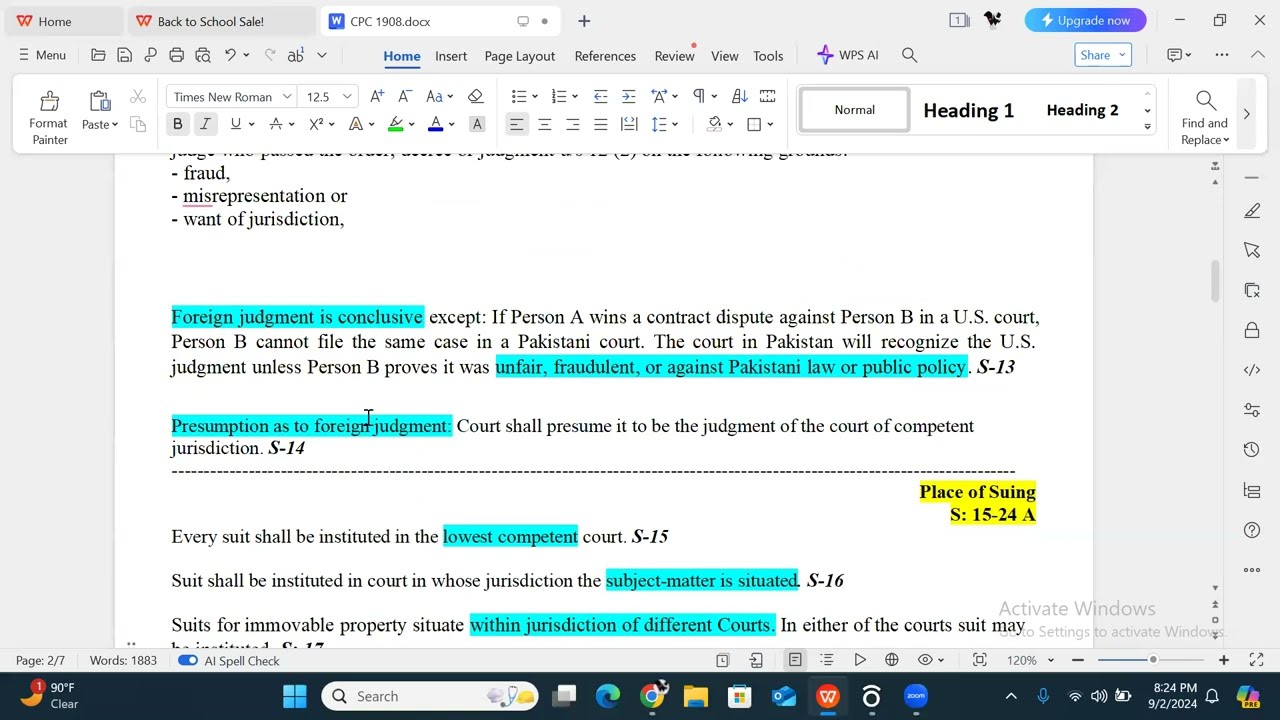 Section 15-26 of CPC 1908| BLC Lecture
