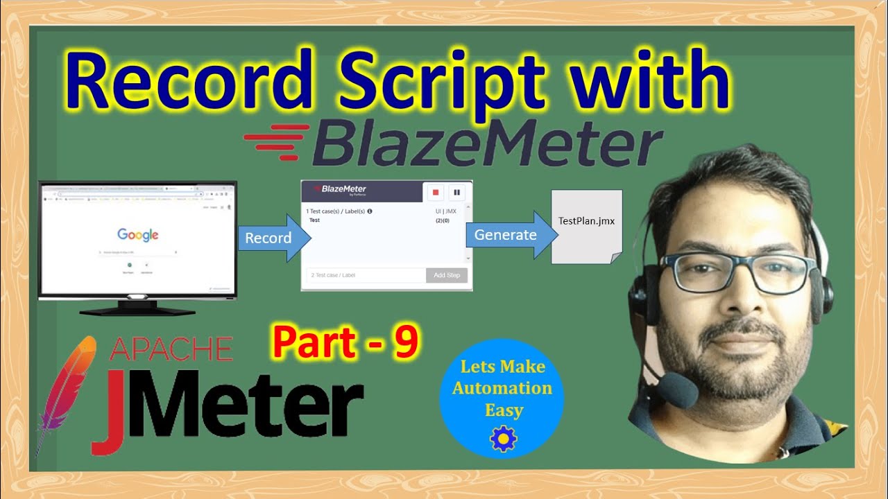 JMeter Tutorial 9 | Record Script with Blaze Meter In JMeter | Pradeep Nailwal