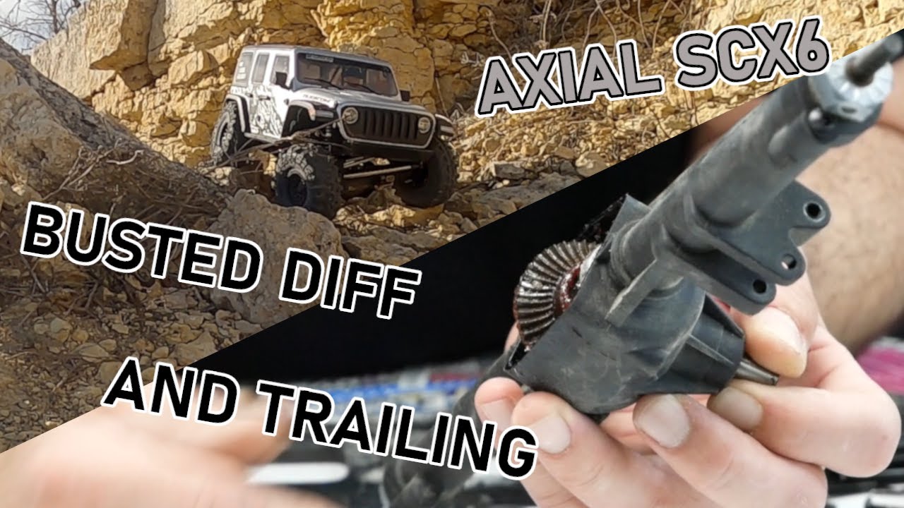 AXIAL SCX6 1/6 SCALE RTR: BROKEN DIFF and TRAILING