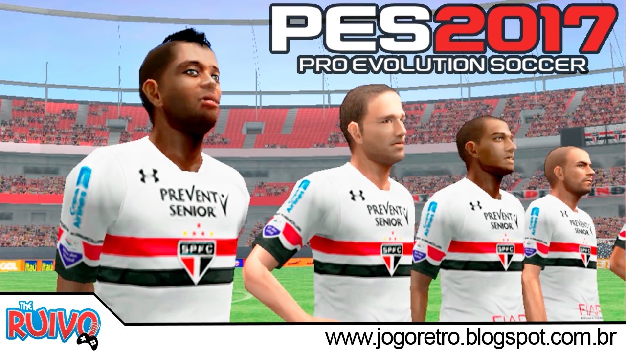 Pro Evolution Soccer 2017 (PES 2017 V2 com Campeonato Brasileiro Série A e B) no PSP