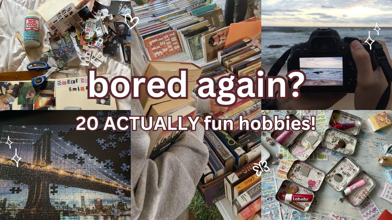 20 actually UNIQUE hobbies to start THIS year!