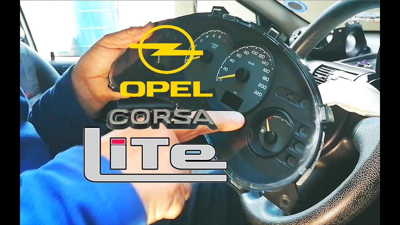 Opel Corsa Lite: How to change the dashboard lights