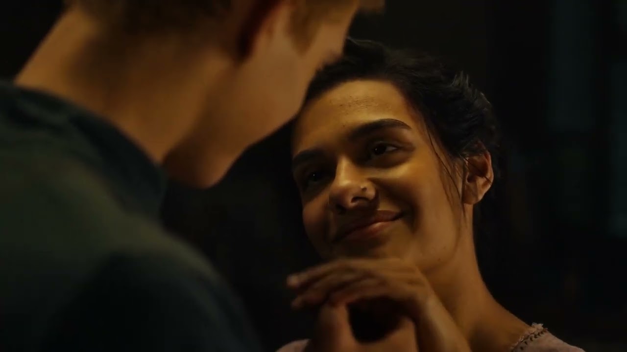 The Wheel of Time  Kiss Scene &mdash; Egwene and Rand Madeleine Madden and Josha Stradowski  1x01