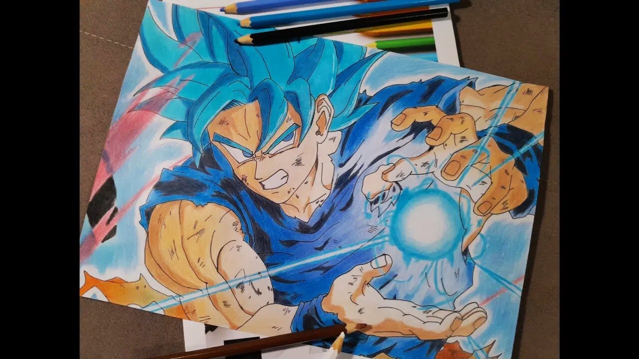 Desenhando Goku Super Sayajin Blue | Dragon Ball Super