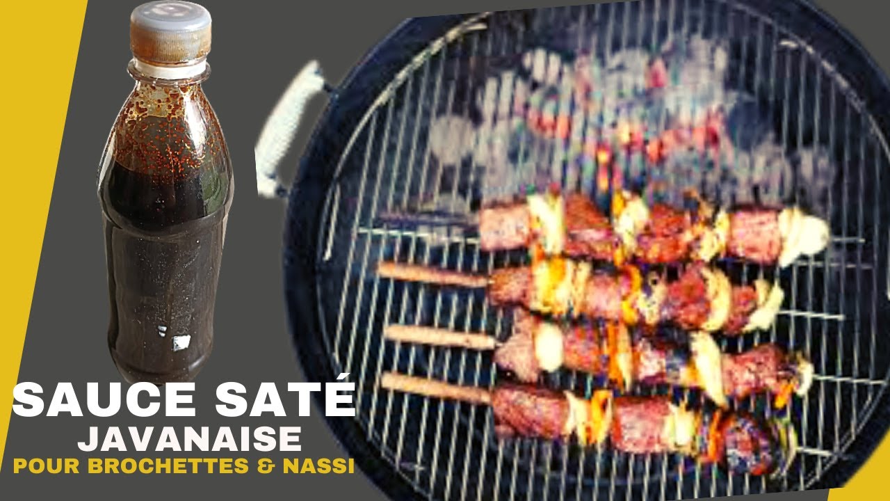 La recette de la sauce saté pour accompagner les brochettes, le Nassi... #nassi #barbecue