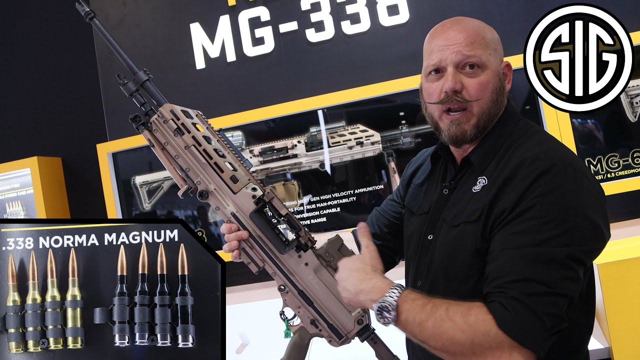 SIG SAUER MG-338 Machine Gun, MG-6.8, MCX-SPEAR Next Gen Weapons System - ShotShow2020