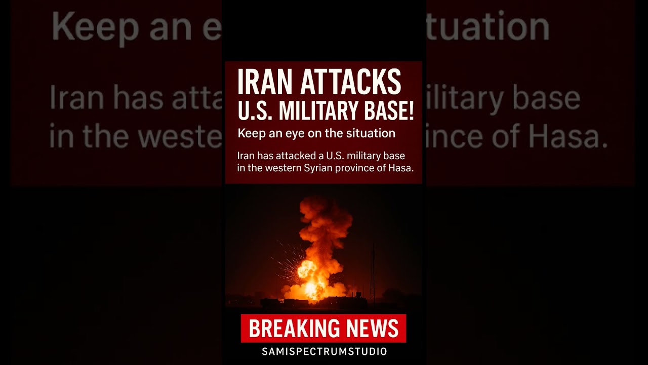 🚨 Iran Attacks U.S. Military Base Tensions Escalate!