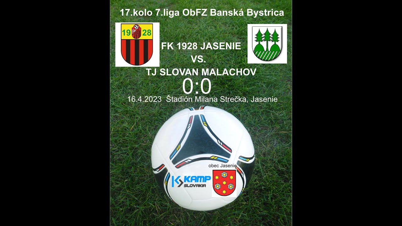 FK 1928 Jasenie - TJ Slovan Malachov - 0:0 - 16/4/2023
