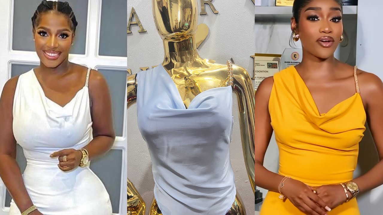 How to Make a One-Shoulder Cowl Neck Dress with Asymmetric Hem