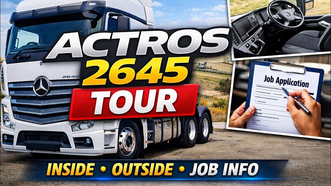Обзор Mercedes Actros 2645 | Как подать заявку на работу водителем грузовика