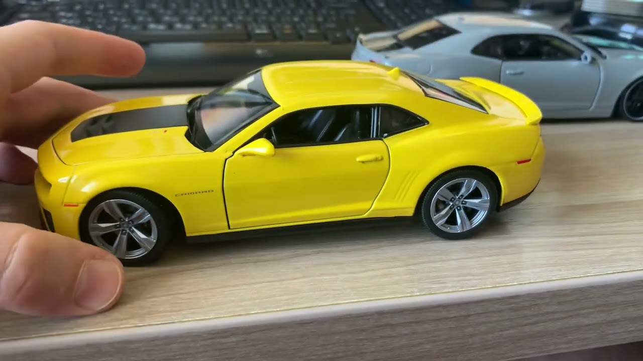 Обзор моделей Chevrolet Camaro в масштабе 1:24 от Maisto и Welly