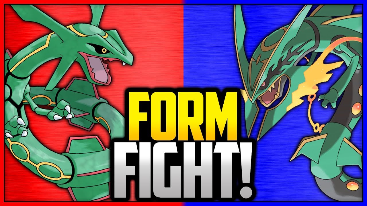 Rayquaza vs Mega Rayquaza | Pokémon Form Fight