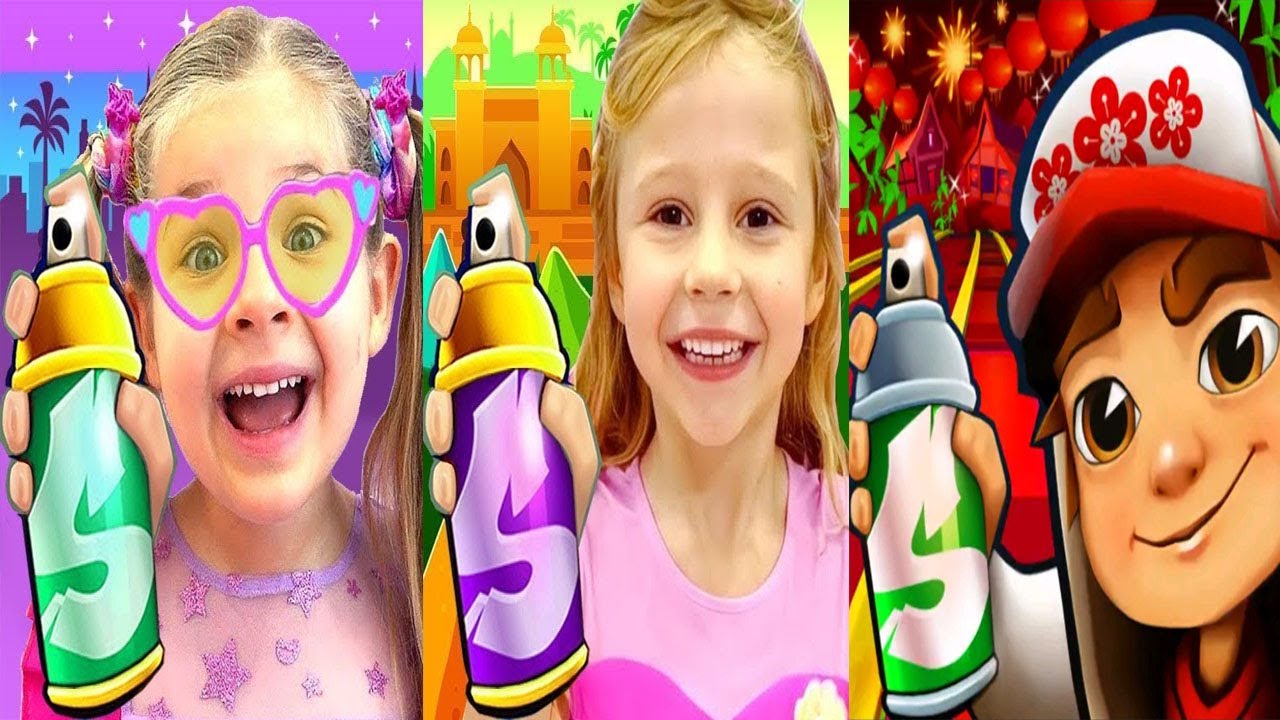 Subway Surfers Lunar New Year 2022 vs Kids Diana vs Like Nastya Subway Endless Run Gameplay HD
