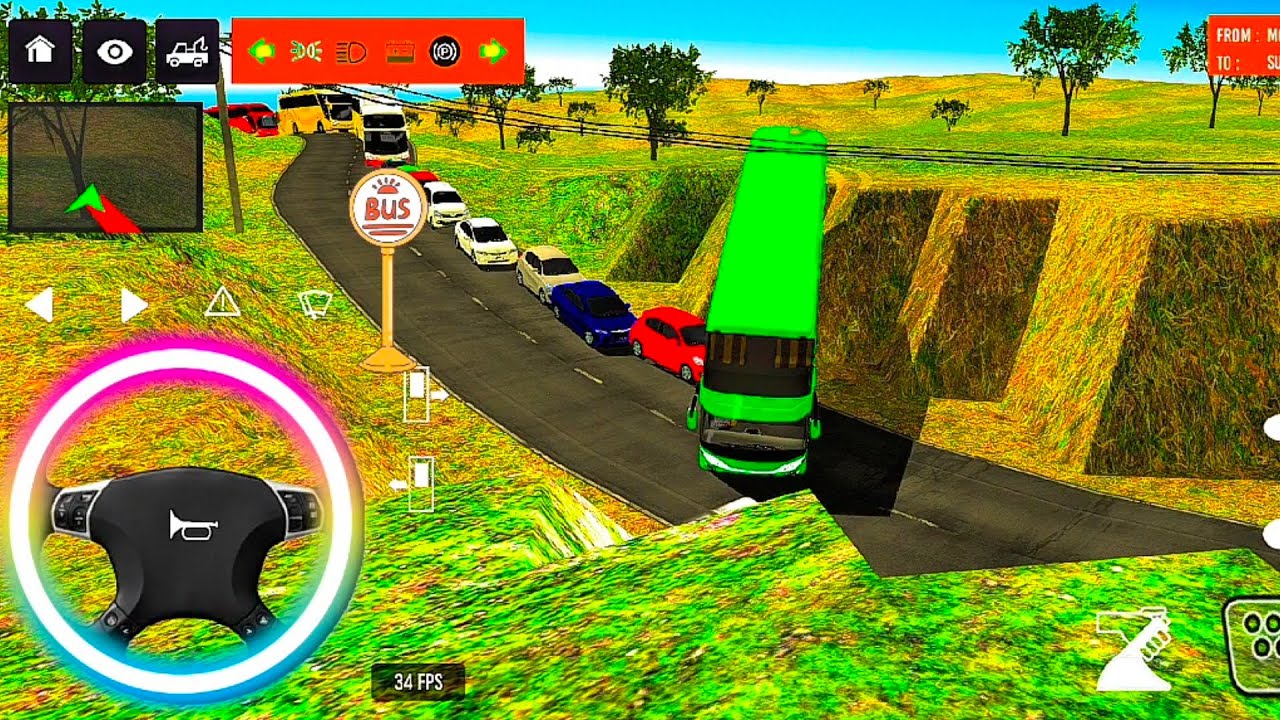Surviving 24 Hours in the Most Dangerous Vehicle Simulator#bus