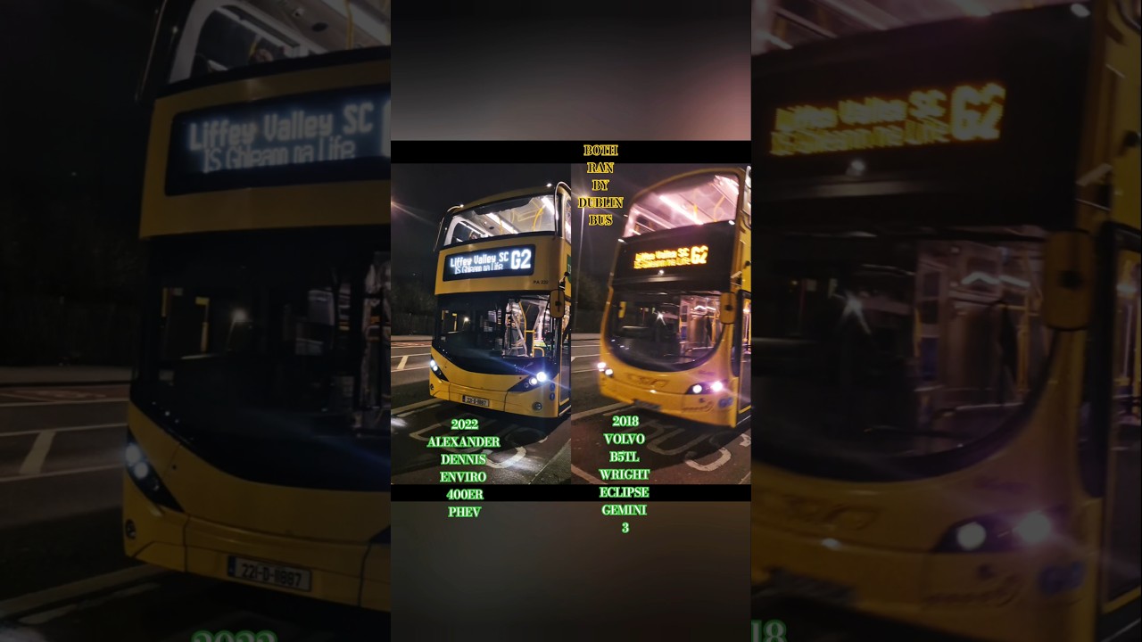 2022 ADL Enviro 400ER PHEV AND 2018 Volvo B5tl Wright Gemini 3 in Lucan Ireland 11/03/2025