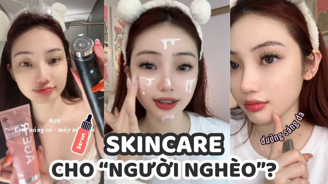 Các Bước Dưỡng Da Trắng Xinh Cho Hệ Người Giàu Và Hệ Người Nghèo | Beauty hack