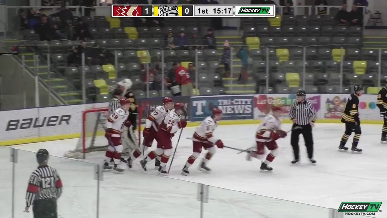 Chilliwack Chiefs Goals at Coquitlam Express December 30 2017 3-2 Final