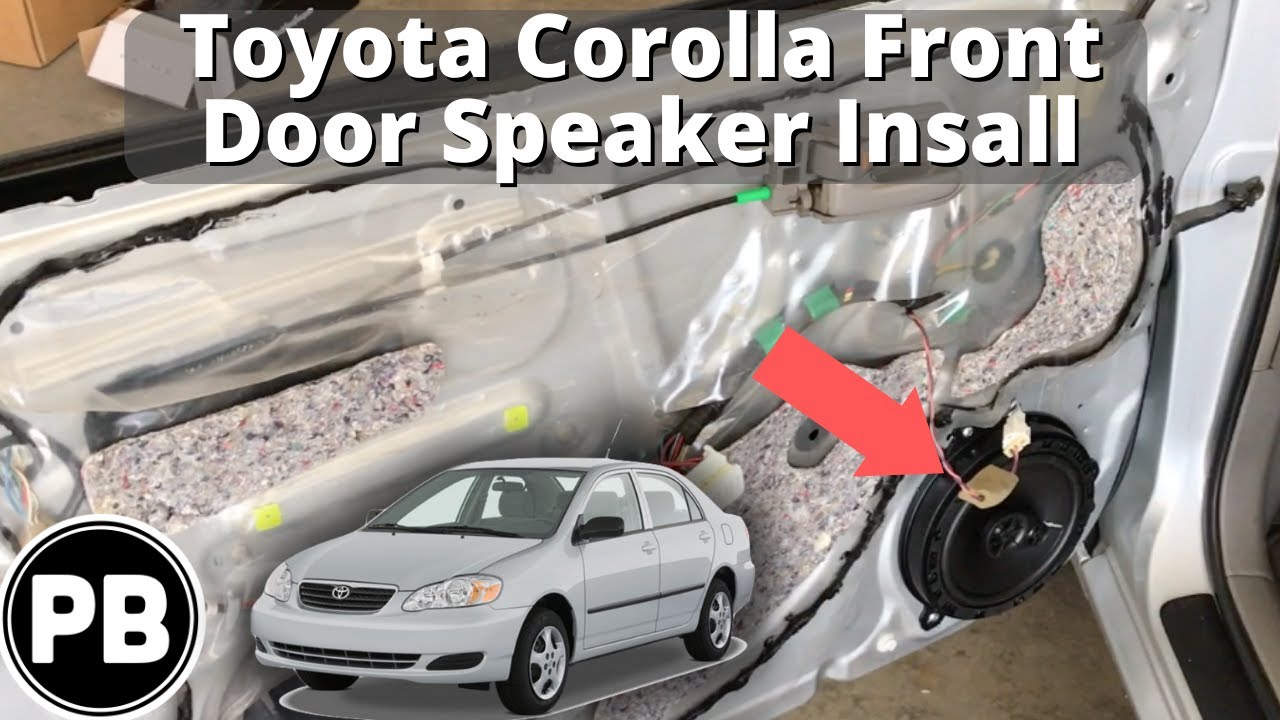 2003 - 2008 Toyota Corolla Front Door Speaker Replacement Install