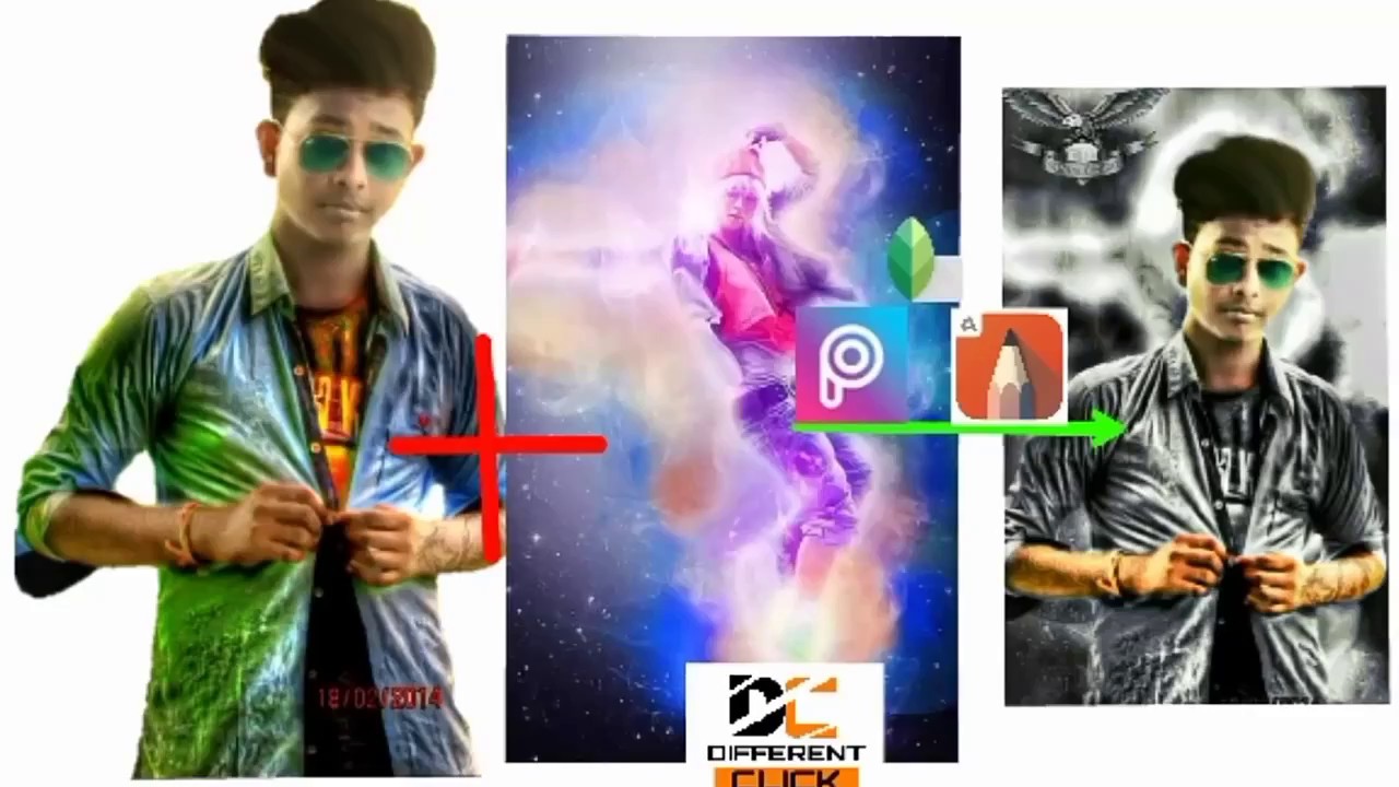Real Cb Editing |  Background Change || Picsart tutorial by Different click