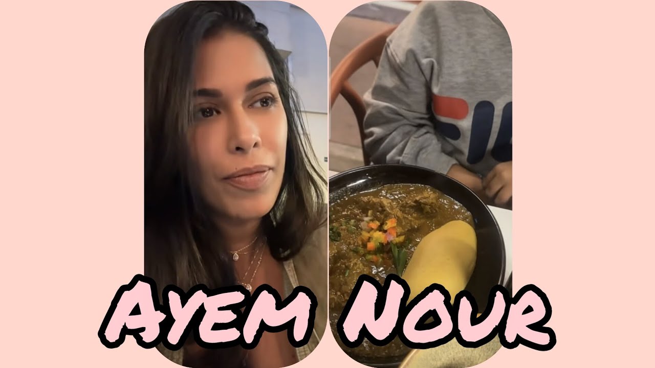 Ayem Nour et son fils Ayvin ❤️ au restaurant soir&eacute;e africaine en amoureux 😻 