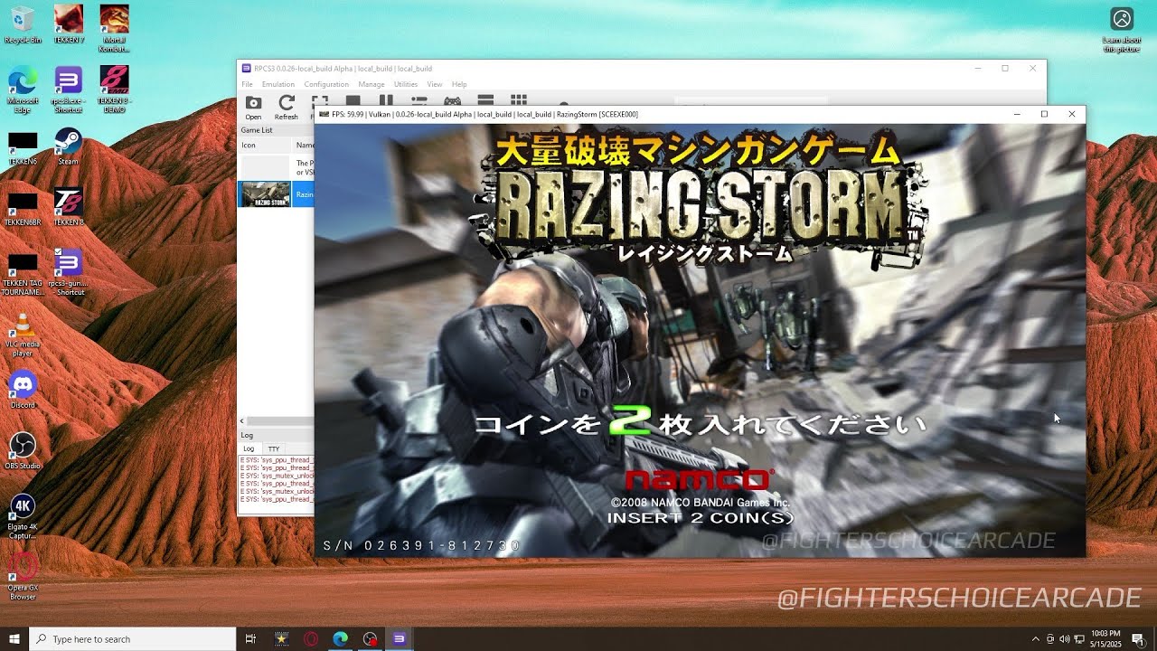 RAZING STORM (JPN) NAMCO SYS 357 RPCS3