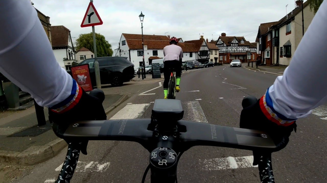 Gloomy Morning Ride| English Country Road Scenery In Autumn