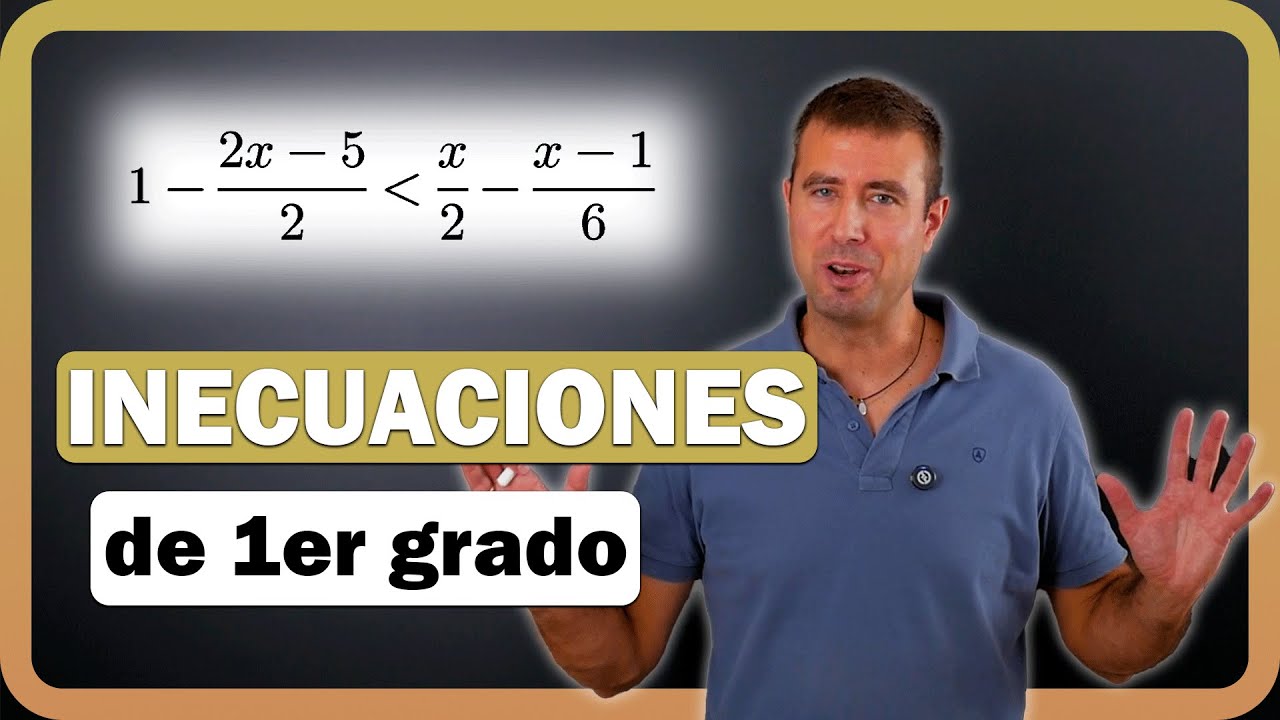 ✅ INECUACIONES de Primer Grado con una Incógnita con Fracciones y Paréntesis