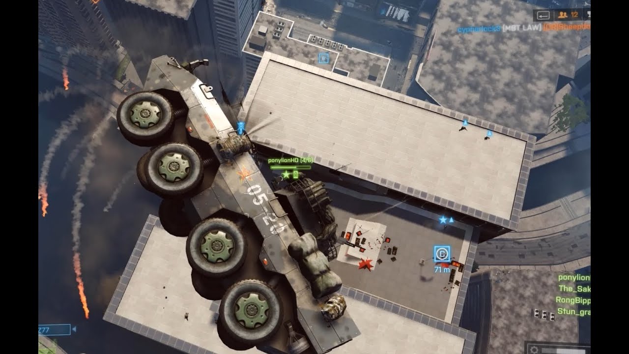 BF4: Flying LAV Attacks Shanghai Tower