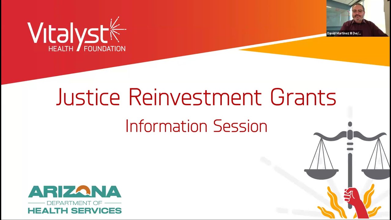 Justice Reinvestment Grants Information Session - April 27, 2025