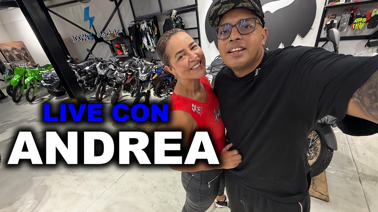 LIVE CON ANDREA  La Sugg@r que todos quieren!! #motos
