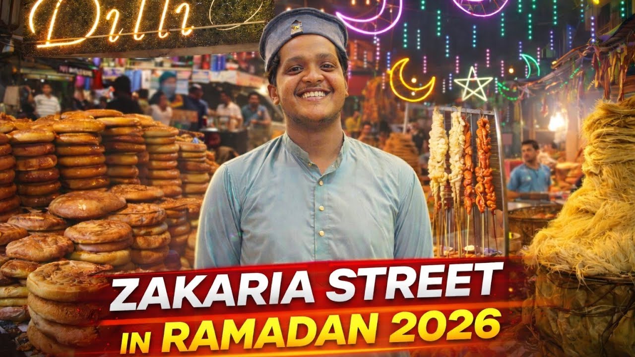 Zakariya Street Ramadan night Food tour | kolkata street food Heaven 🔥 and Market .