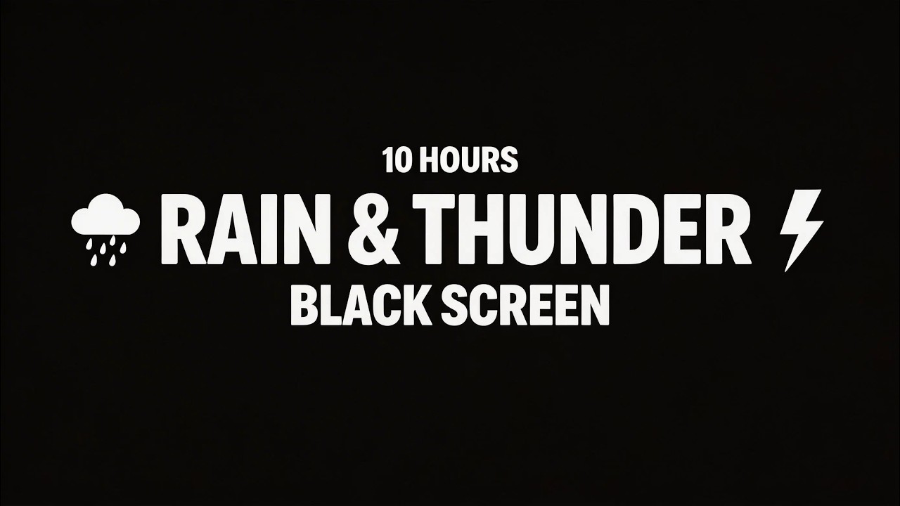 Pluie et Orage Intense ⛈️ 10H Sommeil Profond & Relaxation