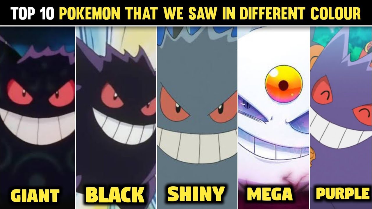 Top 10 Pokemon Whom We Saw In Different Colours | Pokemon With Many Colours| Hindi |