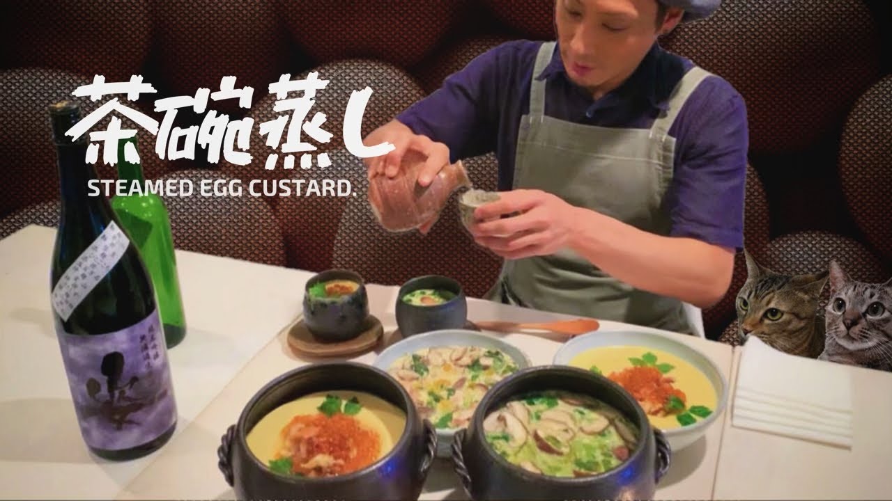 贅沢『茶碗蒸し』いくら・蟹・椎茸・鶏肉・銀杏《5ℓ大食い》STEAMED EGG CUSTARD.