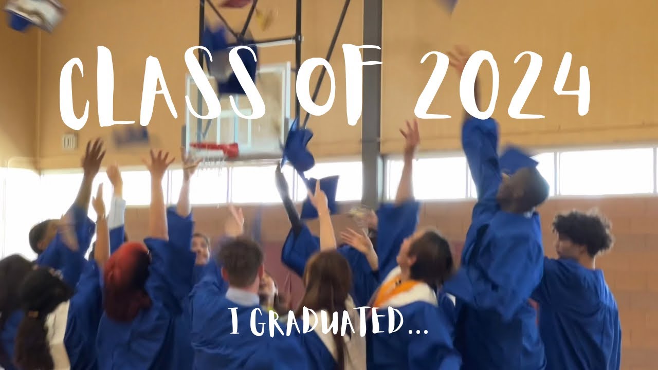 [VLOG] 我畢業啦｜美國高中畢業典禮、一直戴不好的學士帽、2024高中畢業生
