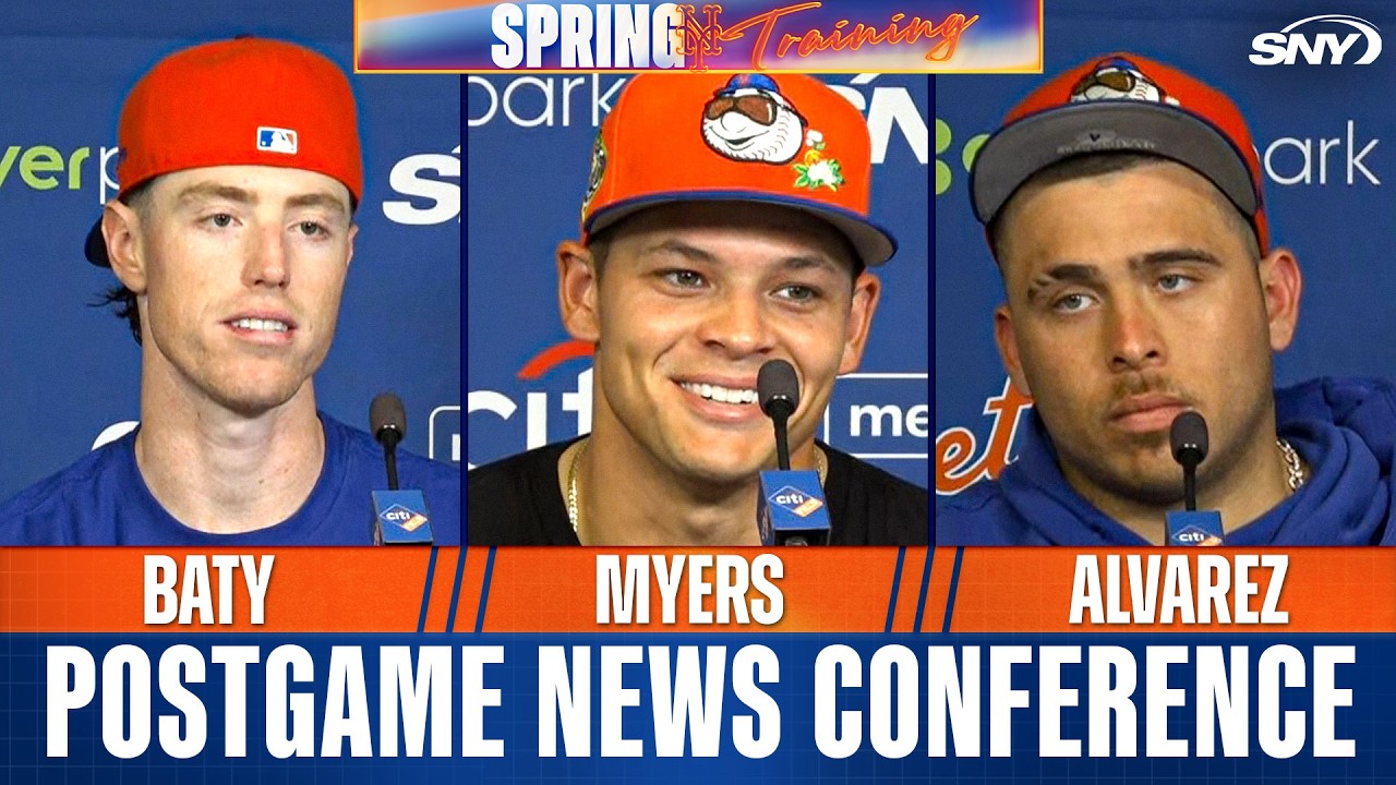 Francisco Alvarez, Brett Baty, Tobias Myers, Craig Kimbrel & Carlos Mendoza on Mets camp progress