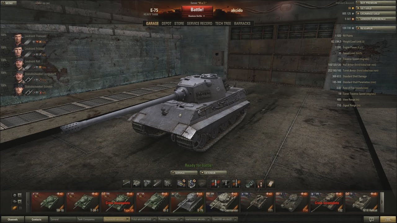 World of Tanks CZ (58.d&iacute;l) - E-75